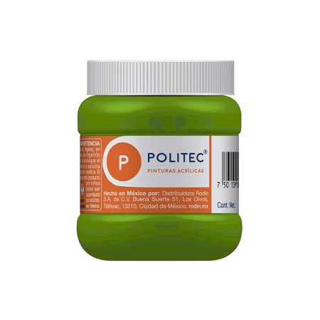 PINTURA ACRILICA POLITEC 250 ML. 330 VERDE ORO 163025