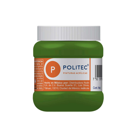 PINTURA ACRILICA POLITEC 250 ML. 328 VERDE HOJA 163005