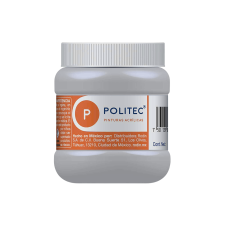 PINTURA ACRILICA POLITEC 250 ML. 701 PLATA METALICO 163020
