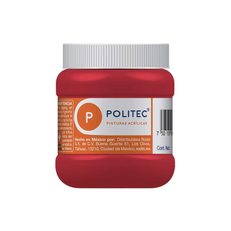 PINTURA ACRILICA POLITEC 250 ML. 309 ROJO TOLUDINA 113973