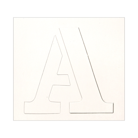 PLANTILLA DE LETRAS CART. ABC No.36 12.5CMS CAJA A-Z  13168
