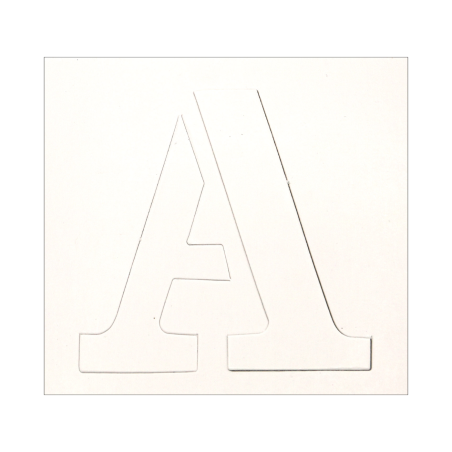 PLANTILLA DE LETRAS CART. ABC No.36 12.5CMS CAJA A-Z  13168