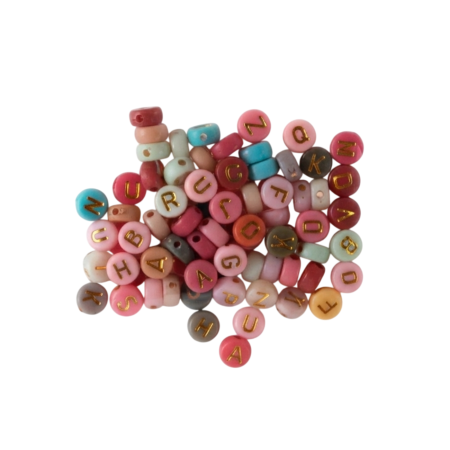 CUENTAS PARA PULSERAS PASCUA LETRAS 159428