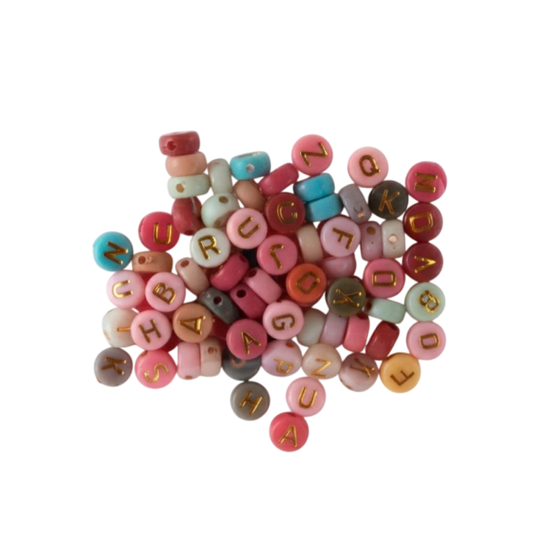 CUENTAS PARA PULSERAS PASCUA LETRAS 159428