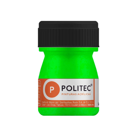 PINTURA ACRILICA POLITEC 20 ML. FLUORESCENTES VERDE 113925