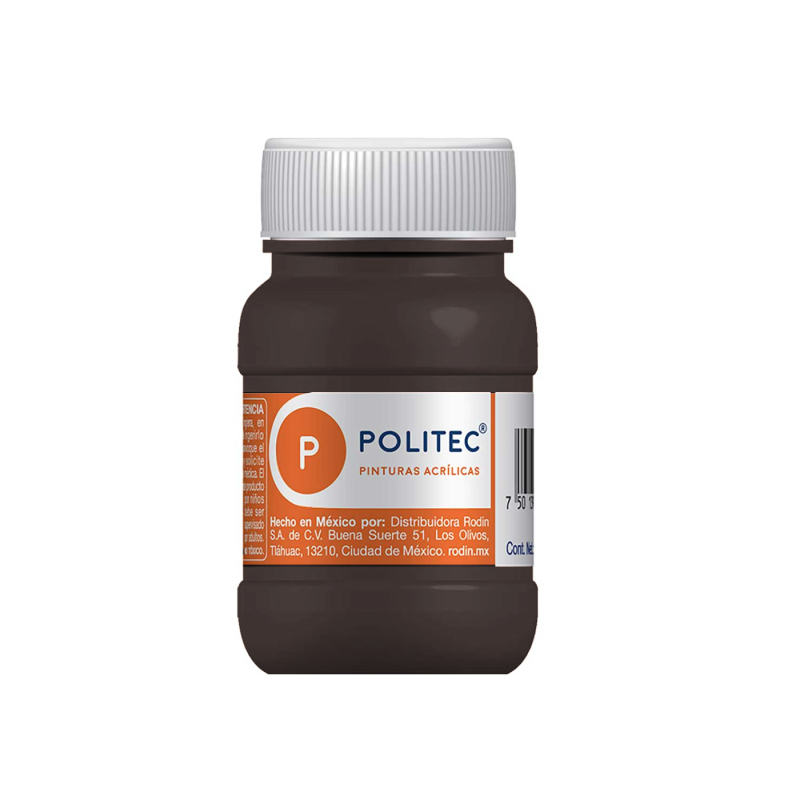 PINTURA ACRILICA POLITEC 100ML FRASCO 304 SOMBRA CAFE 113909