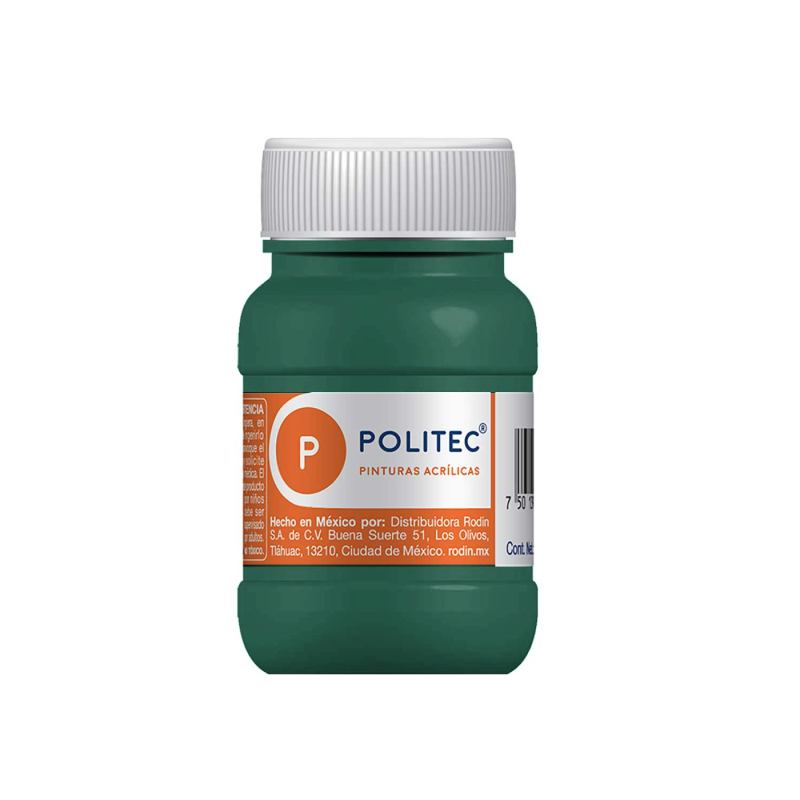 PINTURA ACRILICA POLITEC 100ML FRASCO 306 VERDE OBS 113909