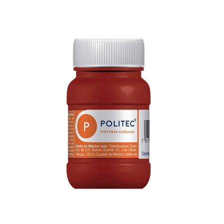PINTURA ACRILICA POLITEC 100ML COLOR CARMIN 319 113909