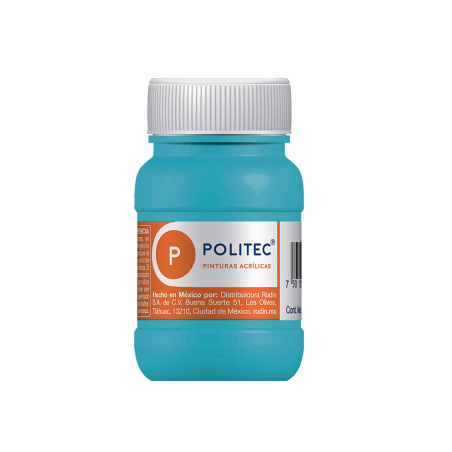 PINTURA ACRILICA POLITEC 100ML FRASCO 324 TURQUESA 113909