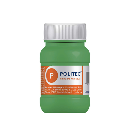 PINTURA ACRILICA POLITEC 100ML FRASCO 325 VERDE NILO 113909