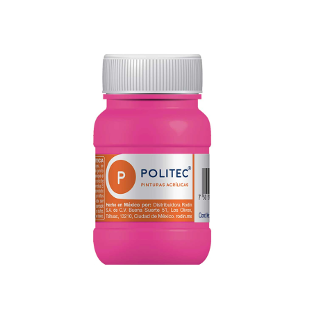 PINTURA ACRILICA POLITEC 100ML FRASCO 337 ROSA MEX 113909