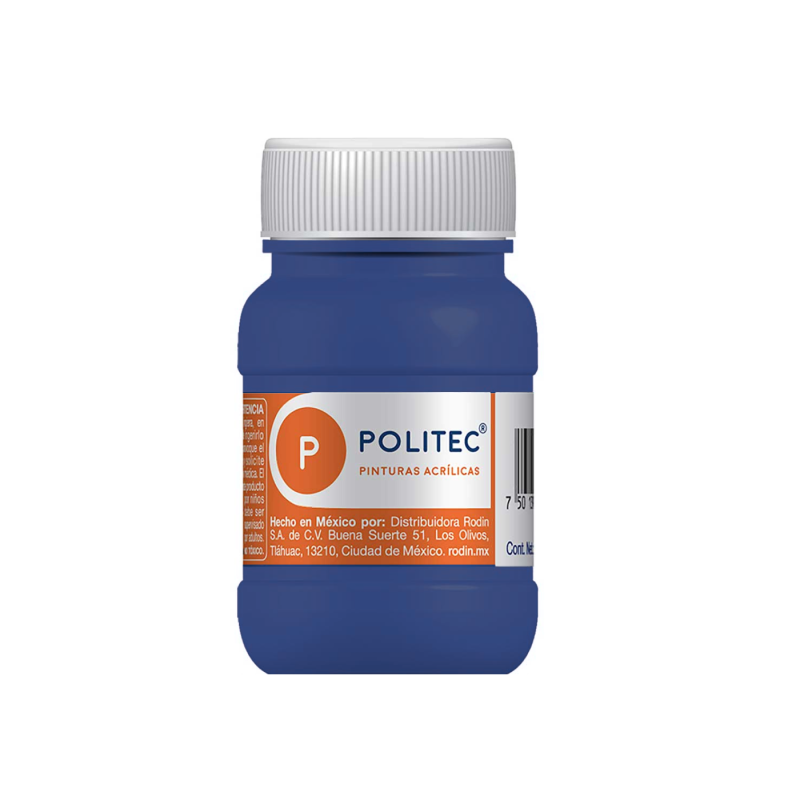 PINTURA ACRILICA POLITEC 100ML COLOR AZUL COBALTO 113909