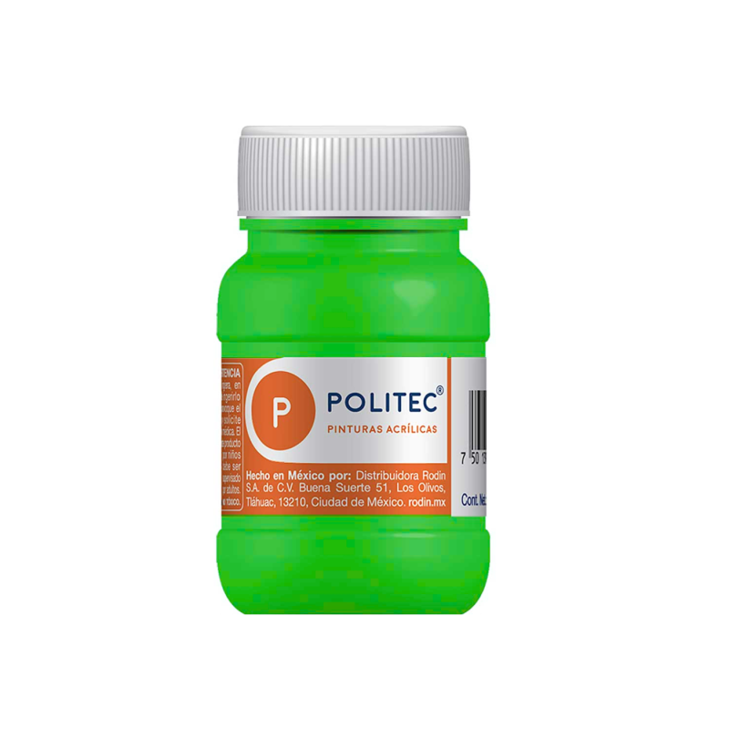 PINTURA ACRILICA POLITEC 100 ML. COLORES 345 LIMA 113909