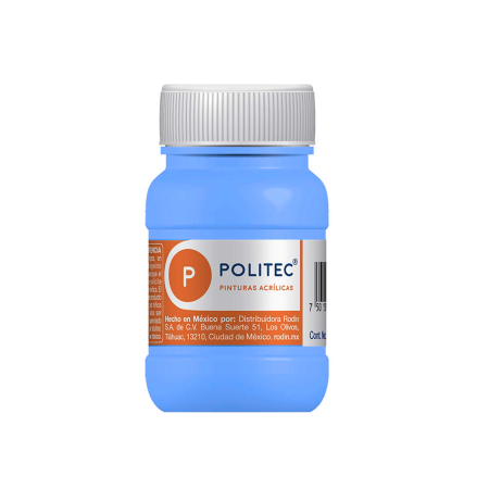 PINTURA ACRILICA POLITEC 100 ML. 313 AZUL CELESTE 113909