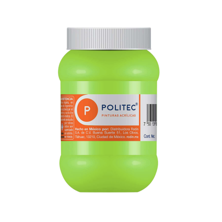 PINTURA ACRILICA POLITEC 500ML COLOR VERDE HOJA 113910