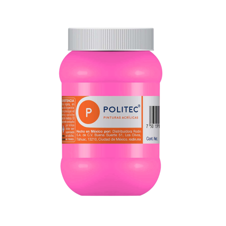 PINTURA ACRILICA POLITEC 500ML COLOR ROSA MEXICANO 113910