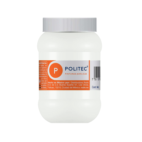 PINTURA ACRILICA POLITEC 500 ML. COLOR BLANCO TITANIO 113910
