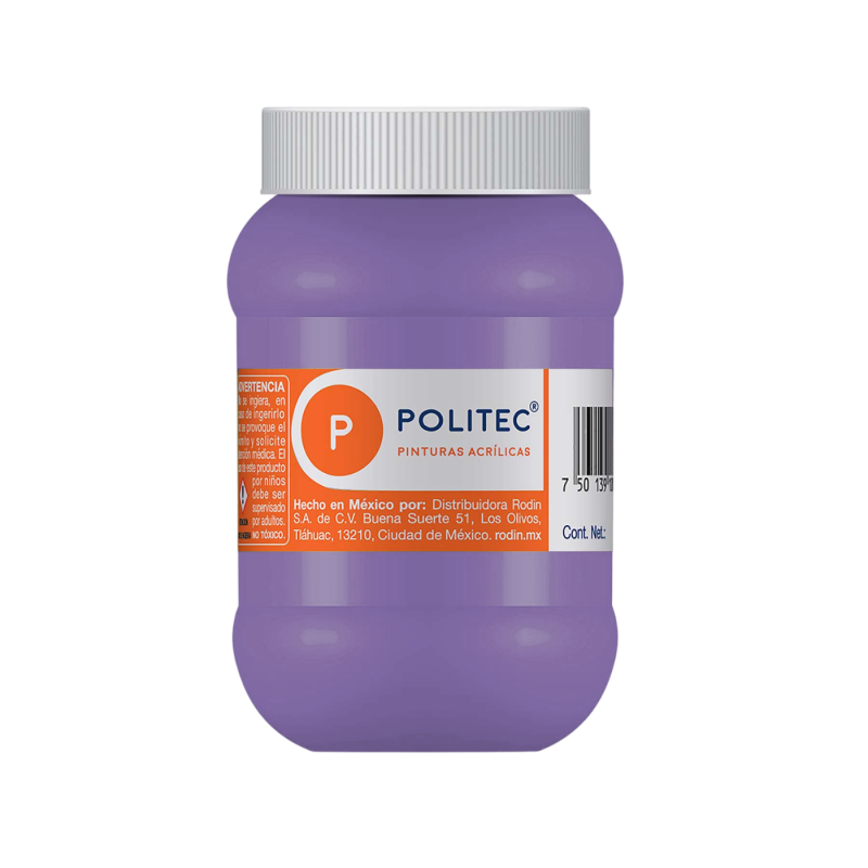 PINTURA ACRILICA POLITEC 500ML COLOR MORADO 113910