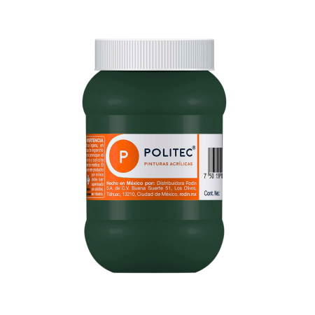 PINTURA ACRILICA POLITEC 500 ML. 306 VERDE OSCURO 113910