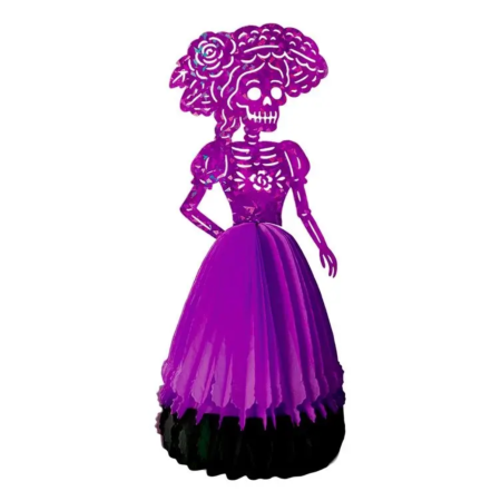 CATRINA LA DAMA 3 MORADA DIA DE MUERTOS