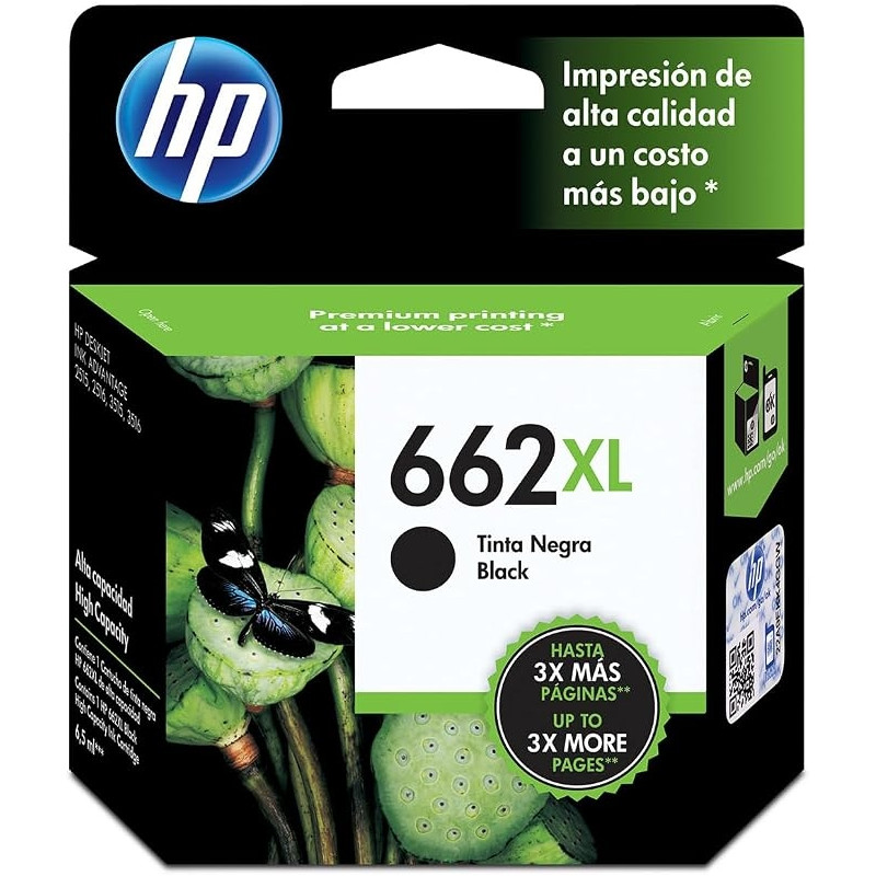 CARTUCHO HP 662XL NEGRO 6.5 ML