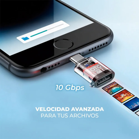 ADAPTADOR ACTECK USB C A USB A 3.0 GATEX NANO OTG 945011