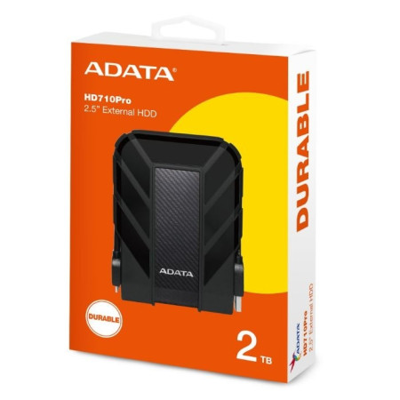 DISCO DURO EX 2TB ADATA 2.5 USB 3.1 HD710 NEGRO CONTRA  AGUA
