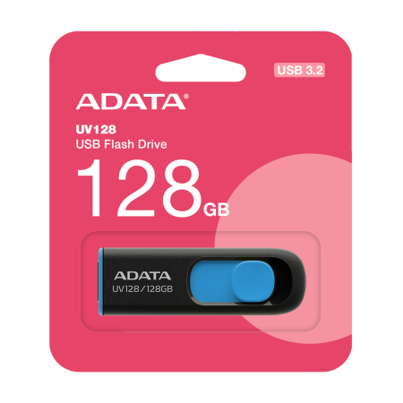 MEMORIA FLASH ADATA UV128 128GB USB3.0 NEGRO/AZUL