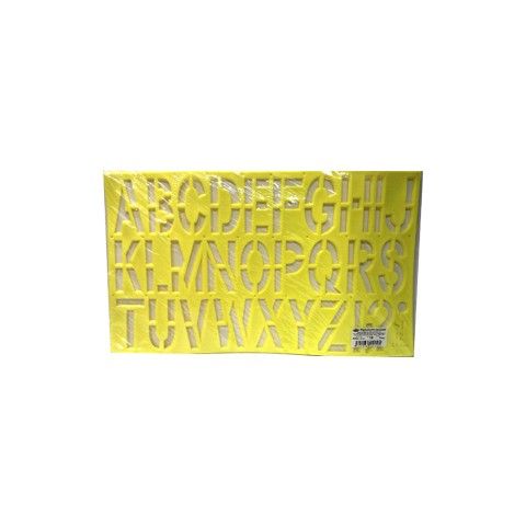 PLANTILLA INDIVIDUAL LETRAS ABC NO. 12 GOTICA 65 MM 13164