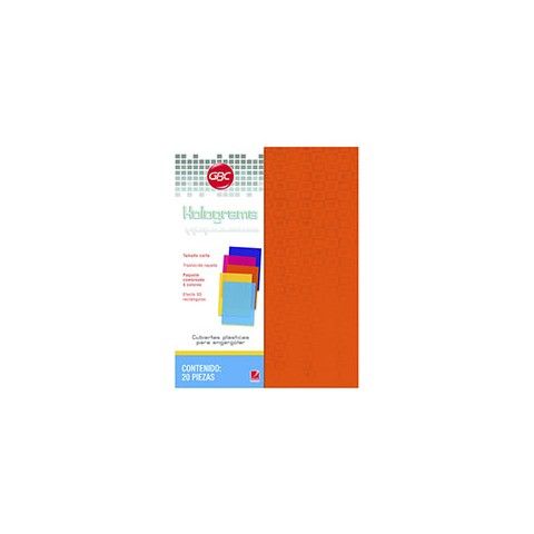 CUBIERTA GBC HOLOGRAMA CARTA TRAN SURT COL  P4121  011689