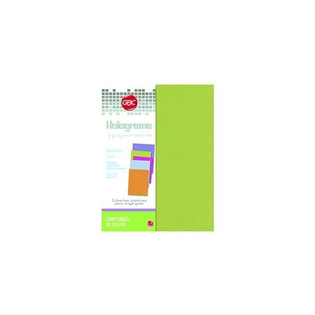 CUBIERTA GBC HOLOGRAMA CARTA SOLIDAS SURT COL. P4118  011688