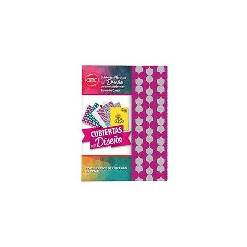 CUBIERTA GBC DOTS PURPLE CARTA P3829            011682