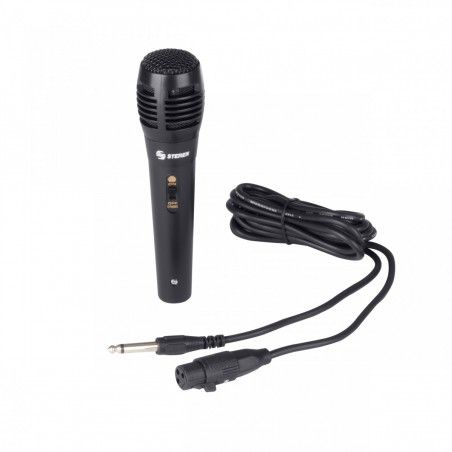 MICROFONO DINAMICO UNIDIREC. MIC-110 NEGRO STEREN
