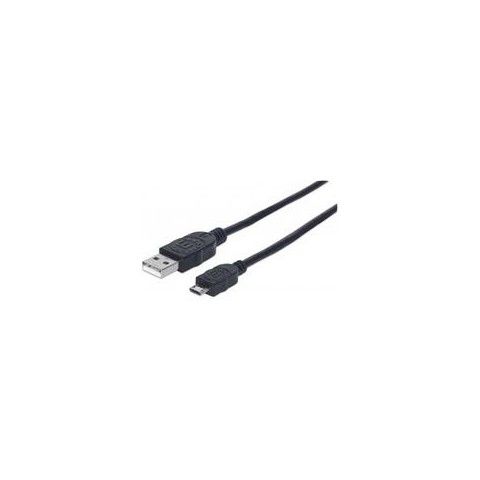 CABLE MANHATTAN USB V2.0A-MICRO B 3M NEGRO 325684