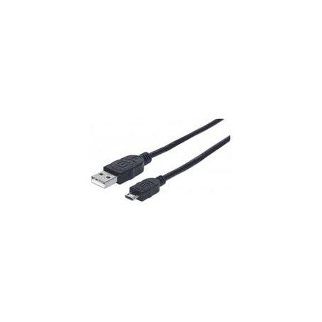 CABLE MANHATTAN USB V2.0A-MICRO B 3M NEGRO 325684
