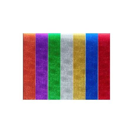 PAPEL METALICO GOFRADO GALAS 65*65 PLATA 25601