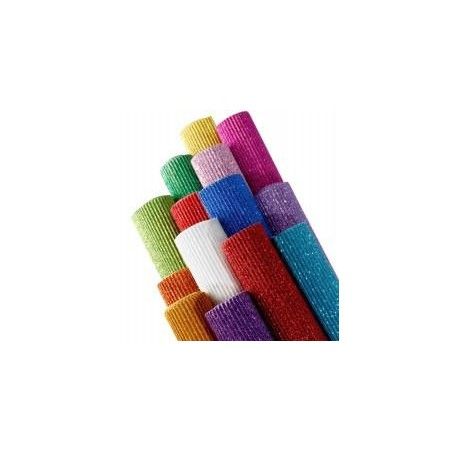 CARTON MICROCORRUGADO BARRILITO 50X70 C/DIAMANTINA  VERDE 71222
