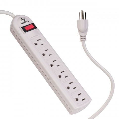 TIRA DE 6 MULTICONTACTOS HORIZONTALES C/SWITCH RESET 905-026