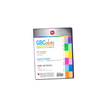 CUBIERTAS GBC GBCOLOR LISA/RAY C/60 PZA MIXTO  11678