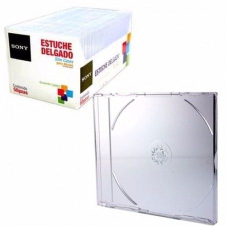 CAJA CD/DVD TRANSPARENTE SONY 50SLIMCT/LA    085471
