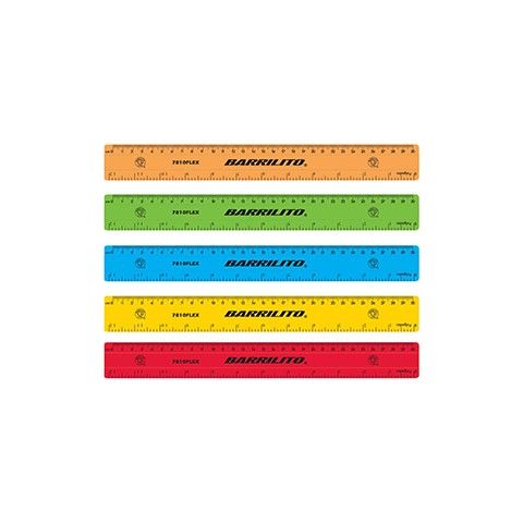 REGLA FLEXIBLE BARRILITO 7810FLEZ 30CM COLOR SOLIDO 17947