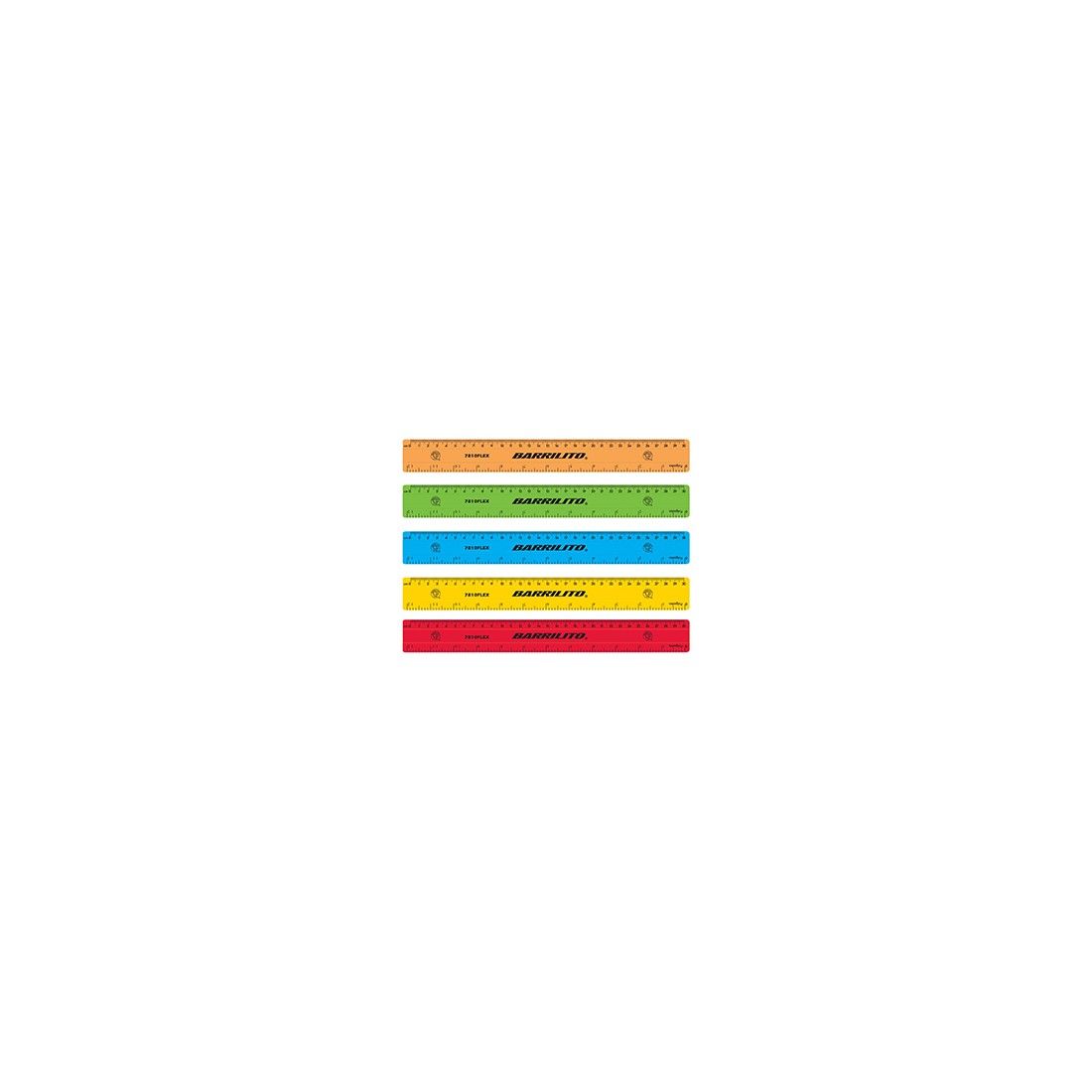 REGLA FLEXIBLE BARRILITO 7810FLEZ 30CM COLOR SOLIDO 17947