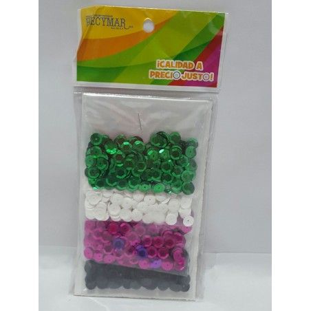 ACCES P/MANUAL LENTEJUELA BL/40 4 COLORES 117406