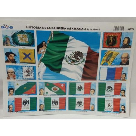 HISTORIA DE LA BANDERA MEXICANA M772