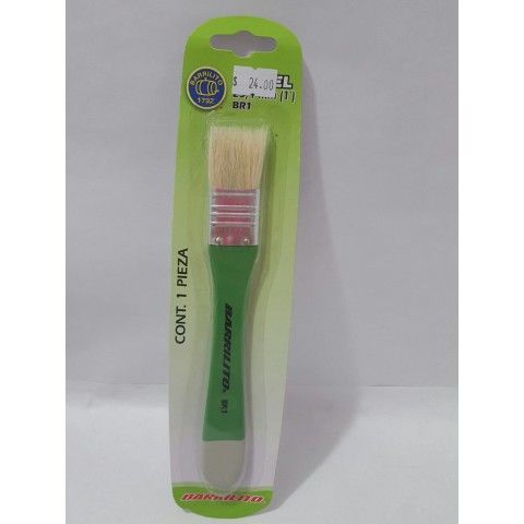PINCEL BROCHA BARRILITO BR1 BL/1 CERDAS BLANCAS 054426