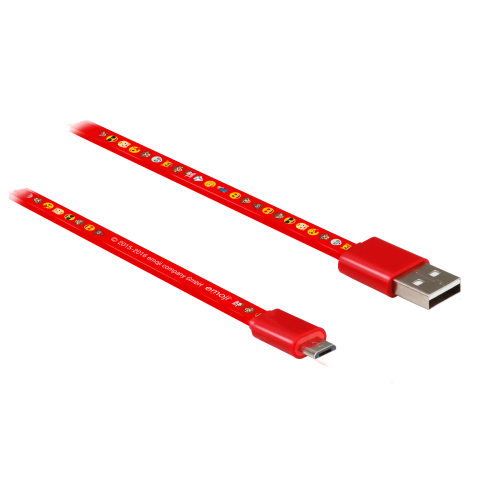 CABLE ACTECK USB-MICRO USB COLECCION EMOJI