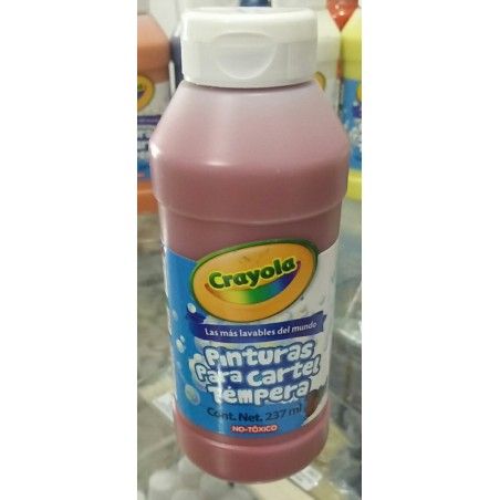 PINTURA TEMPERA CRAYOLA 5420080038 ROJO 237ML LAVABLE 88856