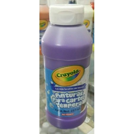 PINTURA TEMPERA CRAYOLA 5420080040 VIOLETA 237ML LAV. 88857