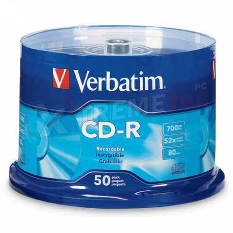 TORRE 50 CD-R VERBATIM 52X 80MIN 700MB