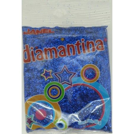 DIAMANTINA AZUL 50GR GRANO FINO JANEL BOLSA  69127